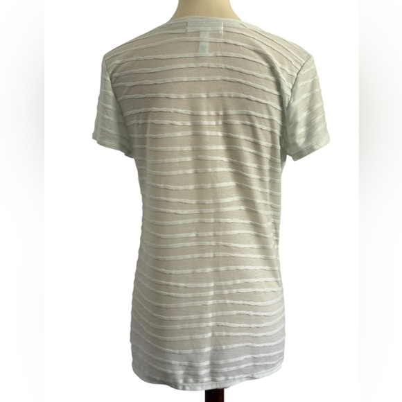 Ellen Negley Knit Short Sleeve Venice Italy Art & Soul Canal Blouse Size Medium - Picture 3 of 12